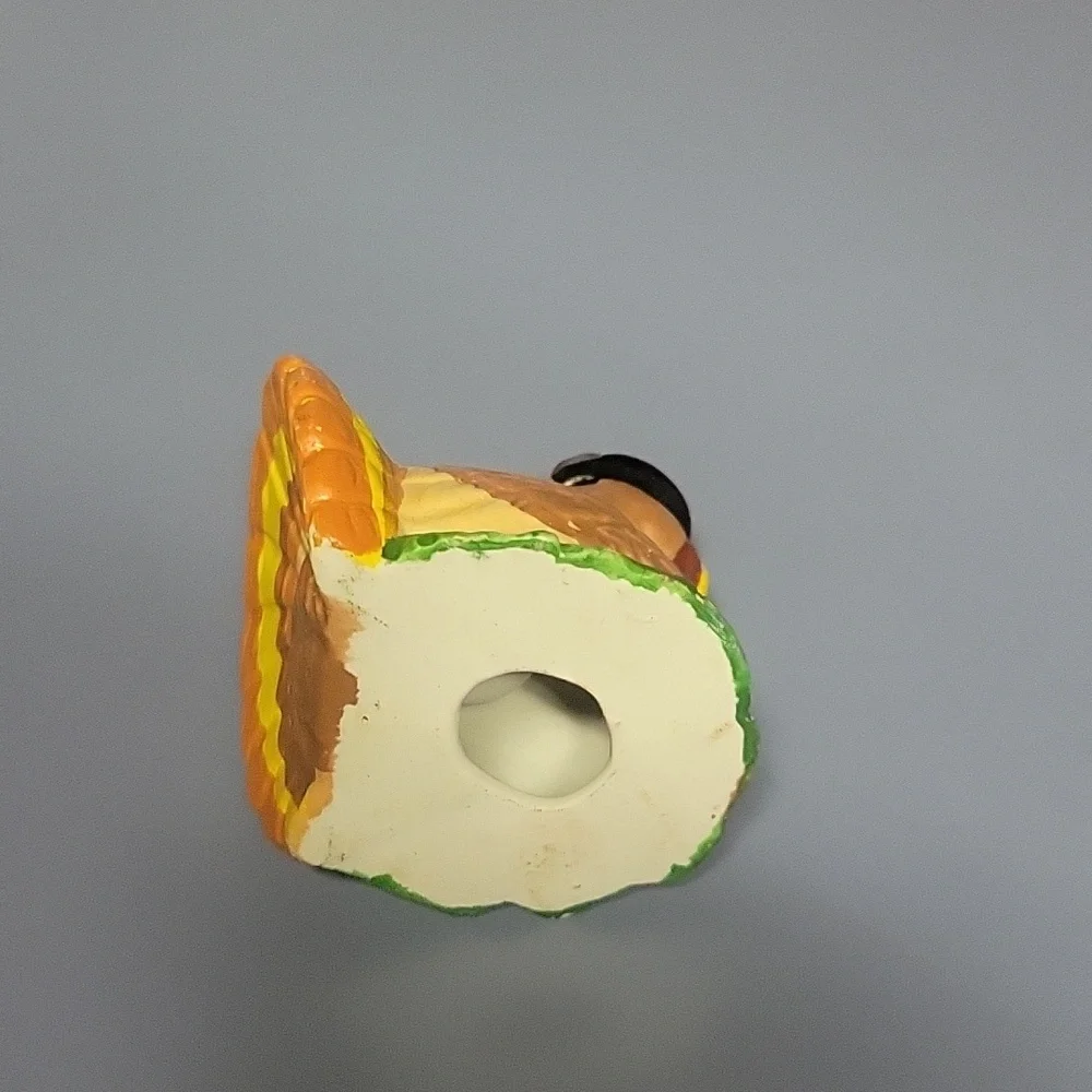 Hand painted turkey candle sticks and white candles - Picture 5 of 10